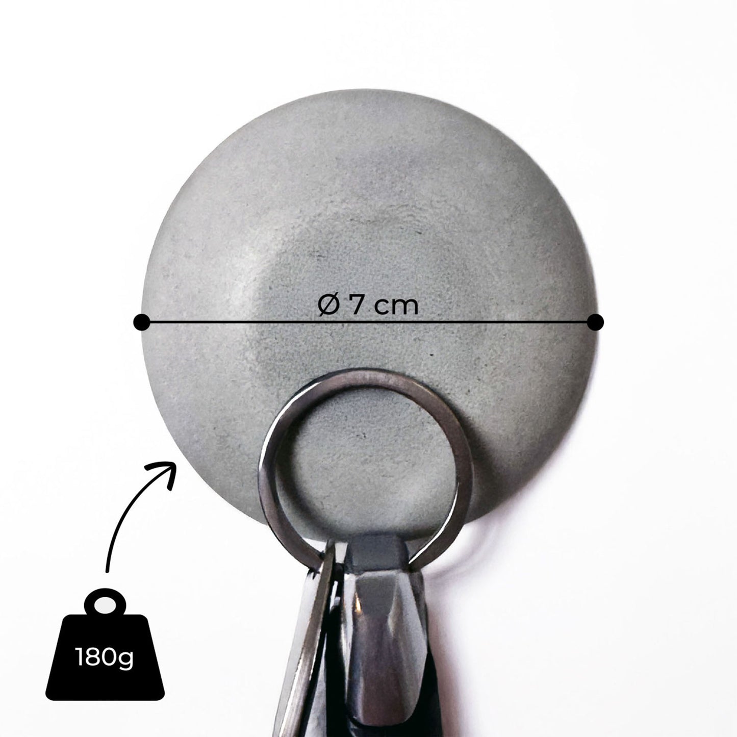 Magnetischer Schlüsselhalter TALO aus Beton