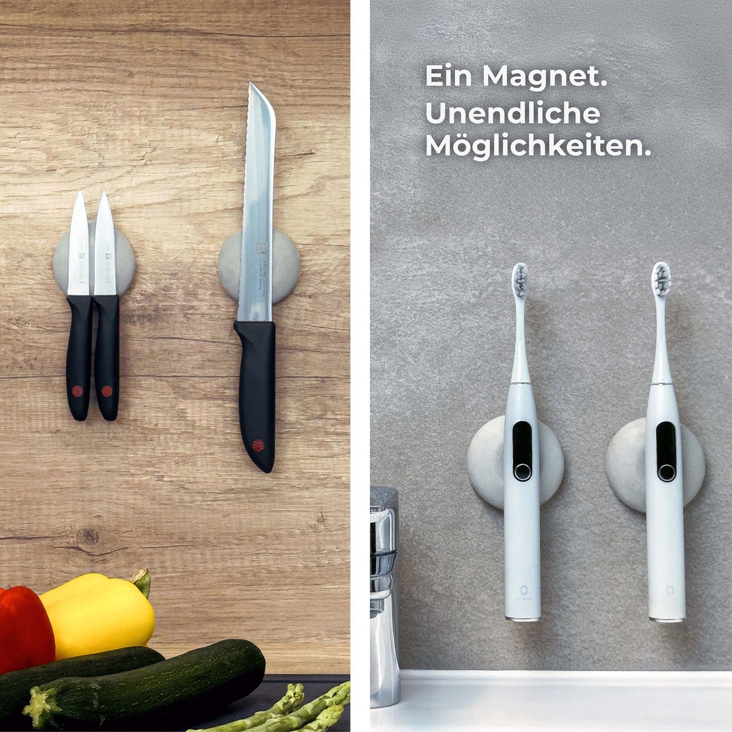 Magnetischer Schlüsselhalter TALO aus Beton